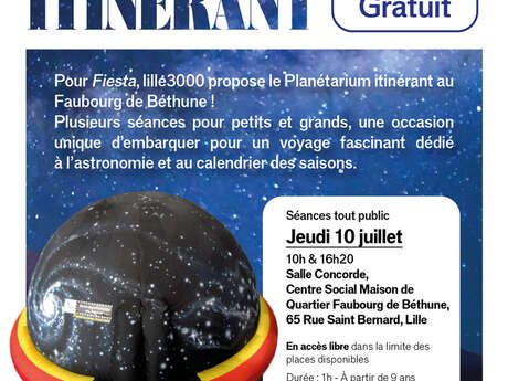 Le planétarium itinérant au Faubourg de Béthune