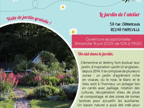 Bienvenue dans mon jardin au naturel : le jardin de l'atelier à Parpeville