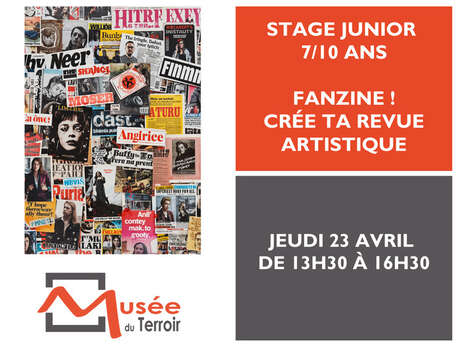 Stage Junior 7/10 ans : Fanzine! Crée ta revue artistique
