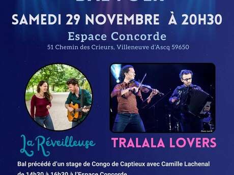 Bal folk du Festiv'Danse avec la Réveilleuse et Tralala Lovers