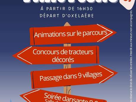 Parade de tracteurs illuminés