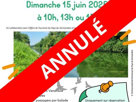 ANNULEE - Balade commentée sur le canal de Saint-Quentin
