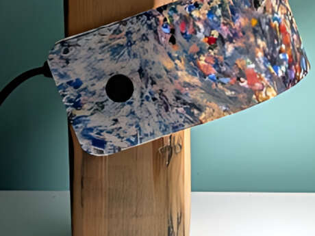 Lampe en plastique recyclé