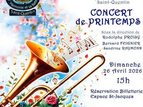 Concert de Printemps de l'orchestre d'harmonie de Saint-Quentin et sa batterie fanfare