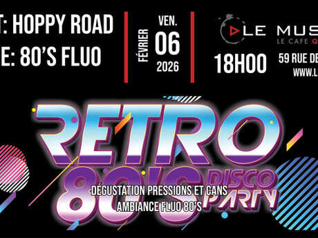 Dégustation Hoppy road & ambiance 80's fluo