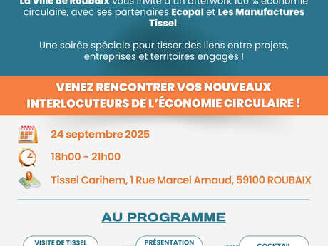 Afterwork 100 % Economie circulaire Afterwork 100 % Economie circulaire
