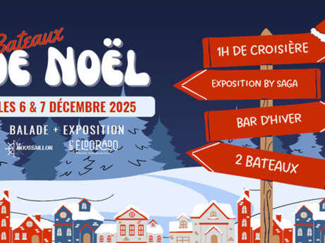 Les bateaux de Noël : croisière de Noël sur la Deûle