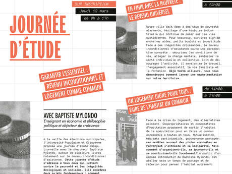 journée d'étude en finir avec la pauvreté