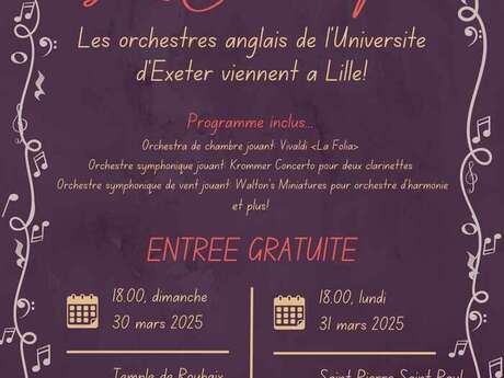 Lille Orchestra Tour : orchestre symphonique d'Exeter