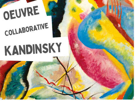 Œuvre collaborative à la manière de Kandinsky du 3 au 31 mars