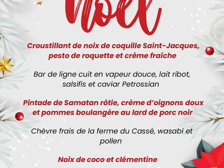 MENU DE NOËL À LA MAISON DESPOUÈS