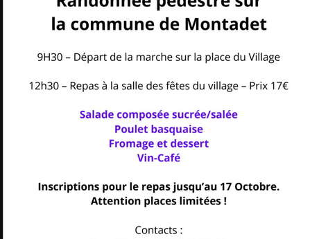 RANDONNÉE PÉDESTRE À MONTADET