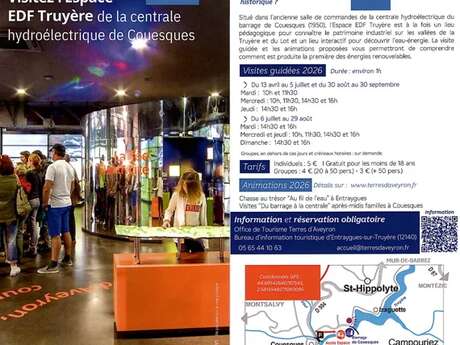 Visite guidée de l'Espace EDF Truyère à Couesques