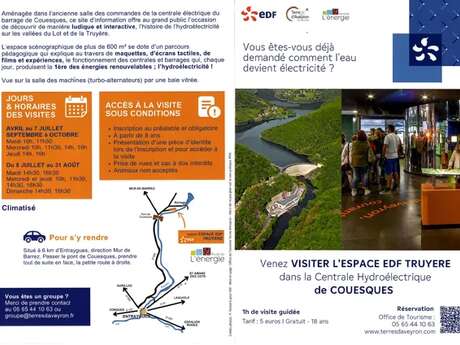 Visite guidée de l'Espace EDF Truyère à Couesques Visite guidée de l'Espace EDF Truyère à Couesques