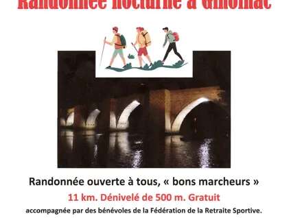 Randonnée nocturne à Ginolhac