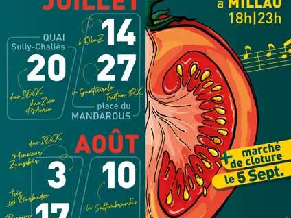 Marchés gourmands / nocturnes des fermiers de l'Aveyron de Millau - été 2026