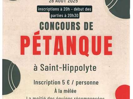 Concours de pétanque
