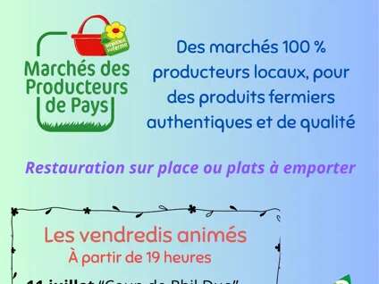 Marché de producteurs de pays et animations musicales
