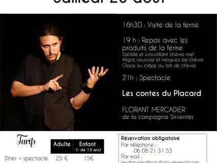 Dîner-spectacle à la ferme - Les Contes du Placard
