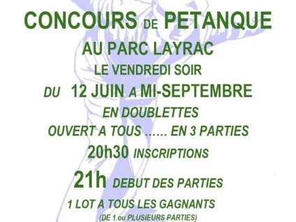 Concours de pétanque