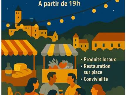 Marché nocturne gourmand d'Estaing