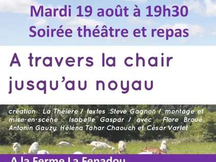 Théâtre à la ferme - "À travers la chair, jusqu'au noyau"