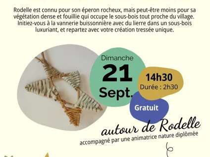 Vannerie buissonnière : tisser des liens avec le végétal - ENS Rodelle