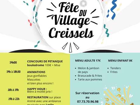 Fête du village de Creissels