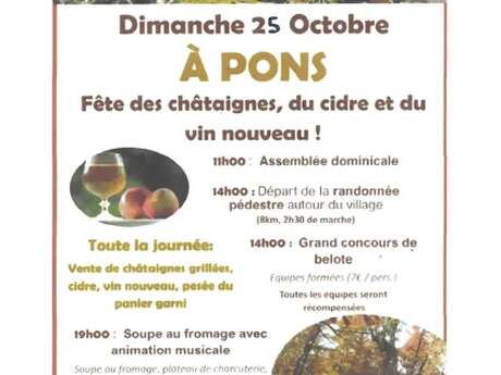 Fête des châtaignes, du cidre et du vin nouveau à Pons