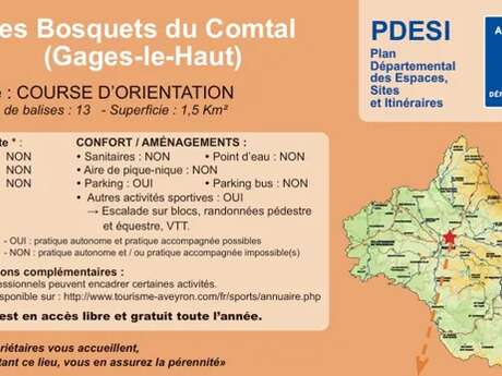 Site de course d'orientation Les Bosquets