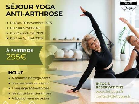 Séjours Yoga Santé anti-arthrose - Leti Yoga