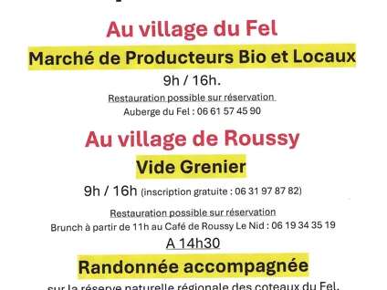 Marché de producteurs bio et locaux et vide grenier