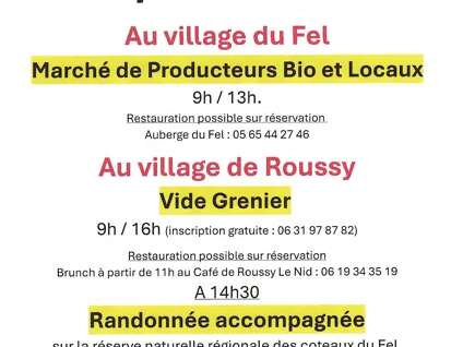 Marché de producteurs bio et locaux et vide grenier