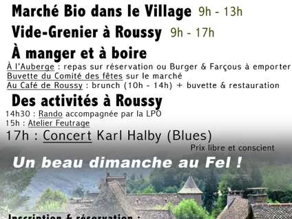 Marché de producteurs bio et locaux et vide grenier