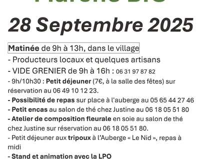 Marché de producteurs bio et locaux et vide grenier