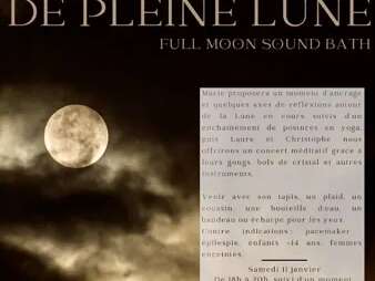 Yoga et bain sonore de pleine Lune