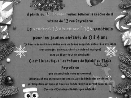 Spectacle et crèche de Noël