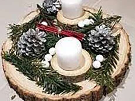 Festival Bonheurs d'Hiver - atelier décoration centre de table