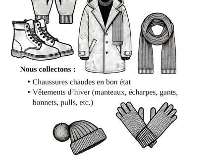 Collecte de vêtements chauds