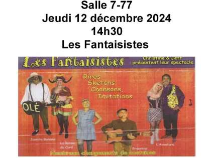 Spectacle : Les Fantaisistes