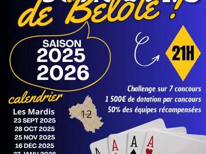 Concours de belote à Lioujas