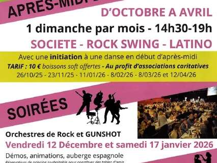 Soirées dansantes - Orchestres de Rock et Gunshot