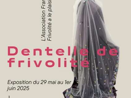 Exposition église troglodytique de Peyre " Dentelle de frivolité "