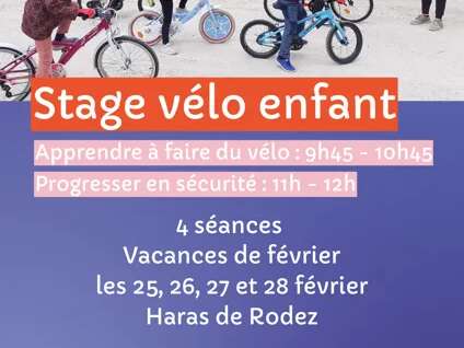 Stage : J'apprends à faire du vélo (à partir de 3 ans)