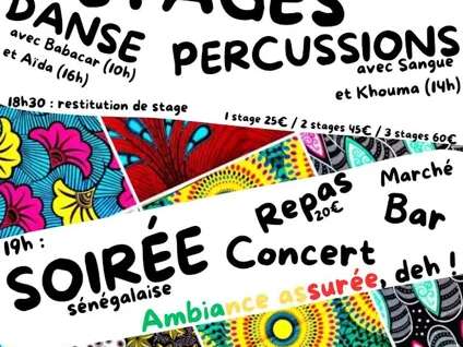 Stage de danse et percussions sénégalaises