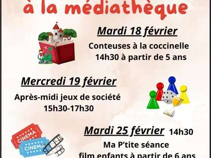 Les vacances d’hiver à la Médiathèque