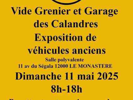 Vide Grenier-Garage et exposition de voitures anciennes