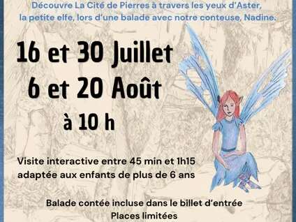 Balade contée " Aster venue du Nord " - La Cité de Pierres à Montpellier-Le-Vieux