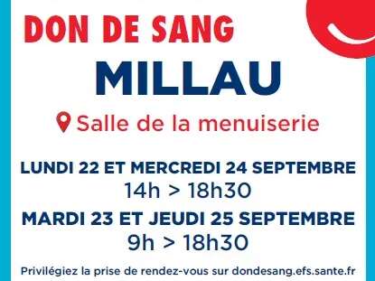 Don du sang 2025 à Millau