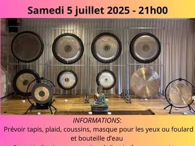 Concert méditatif : Bain de gongs & autres instruments